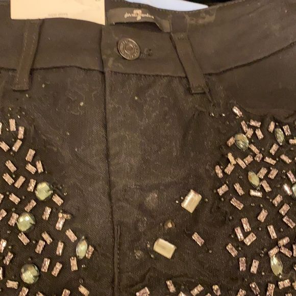 7 For All Mankind Embellished Jeans in Stretch Den - Picture 10 of 11